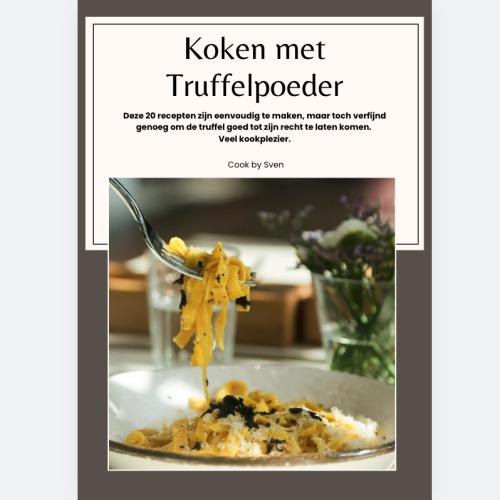 E-book Koken met truffelpoeder - Cook by Sven